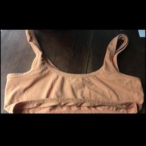 Shop Arq wide strap bra peach